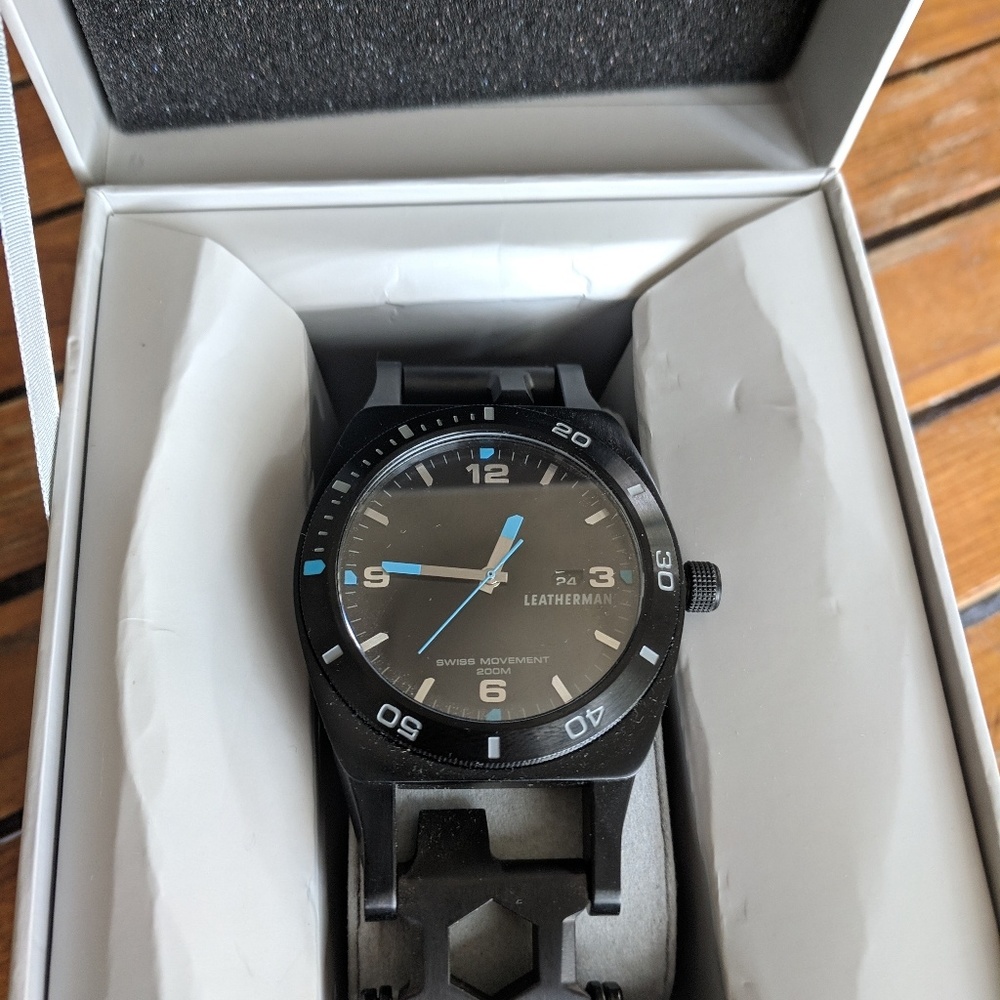 Men's Leatherman Tread Tempo Watch
